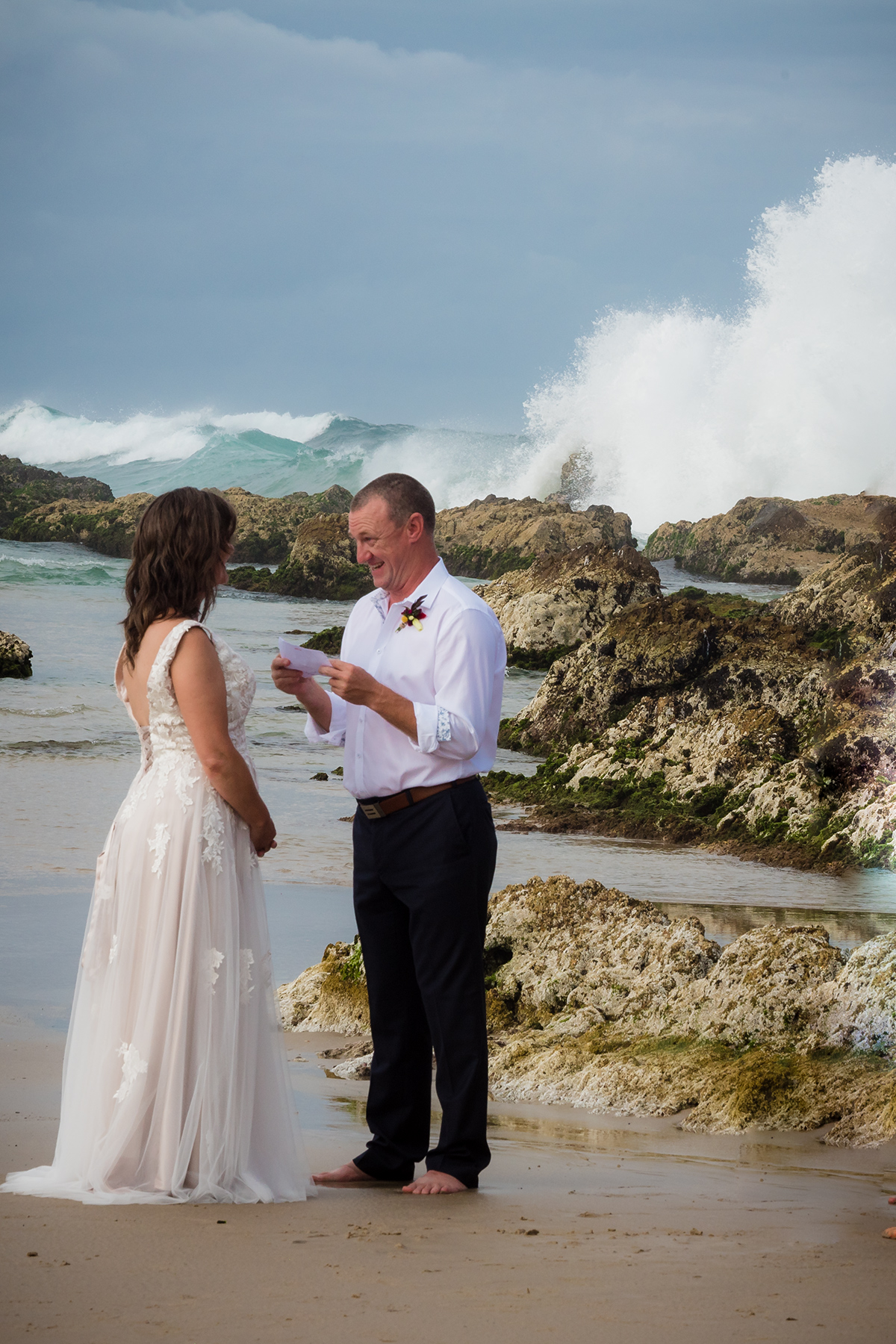 Little Wategos Beach NSW wedding by Byron Bay Wedding Celebrant